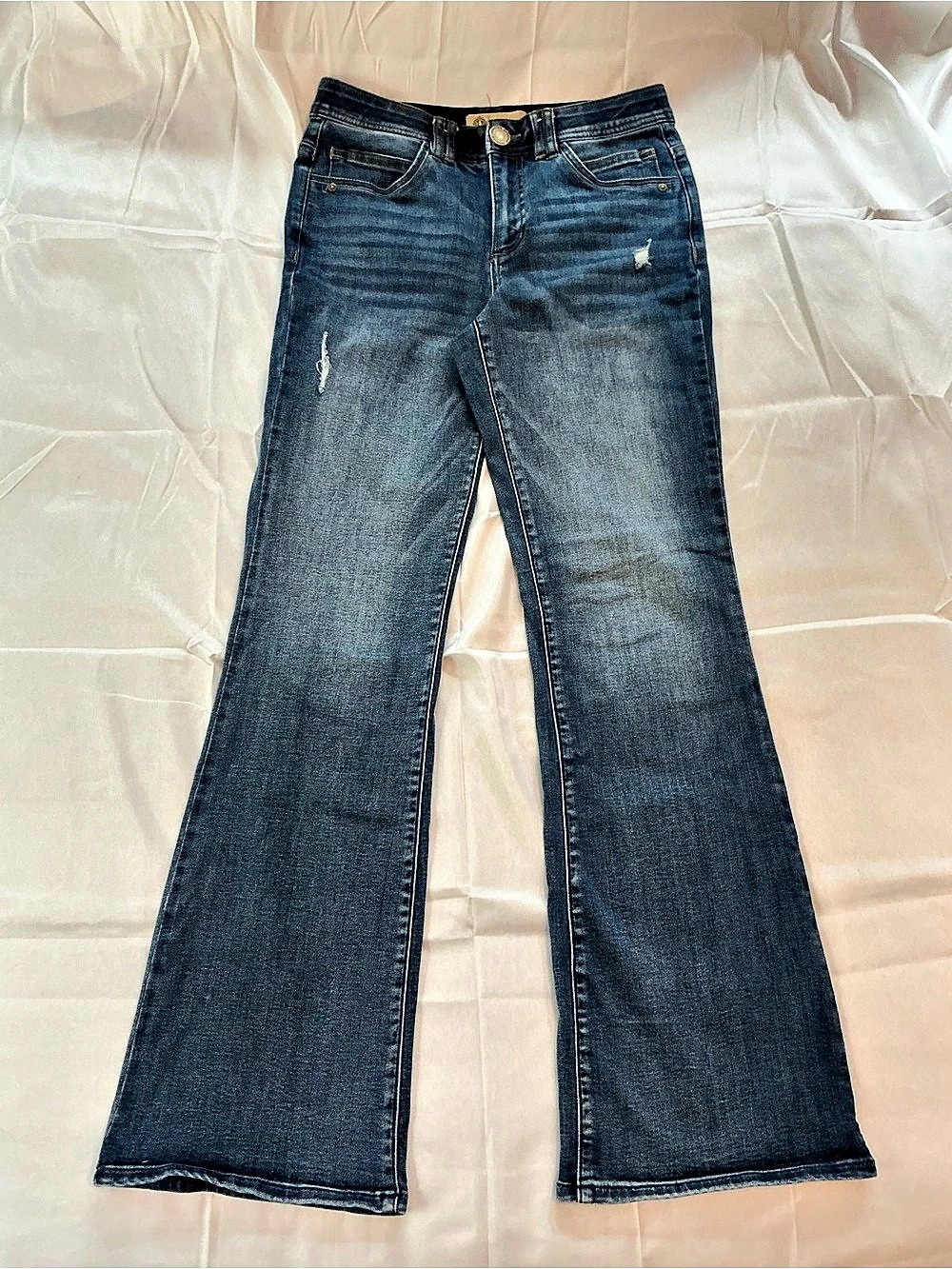 Democracy AB Technology Flare Jeans in Blue Size 6
